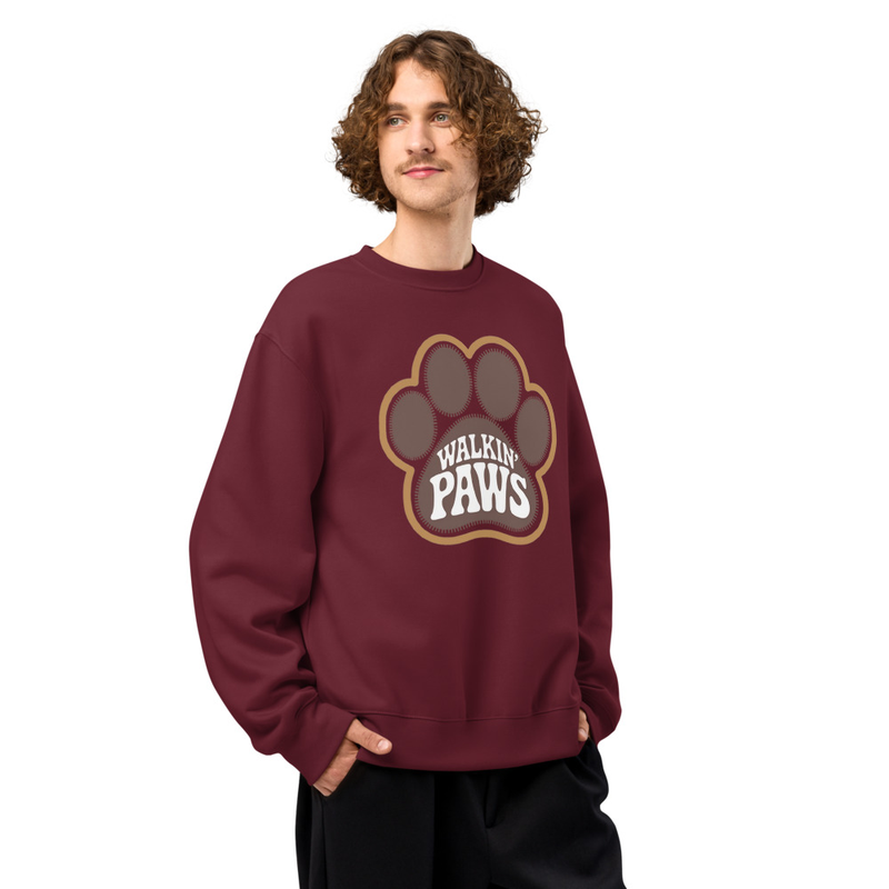 Retro Paw Logo: Crewneck