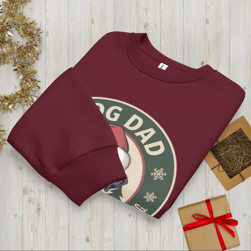 Christmas Dad Badge: Crewneck