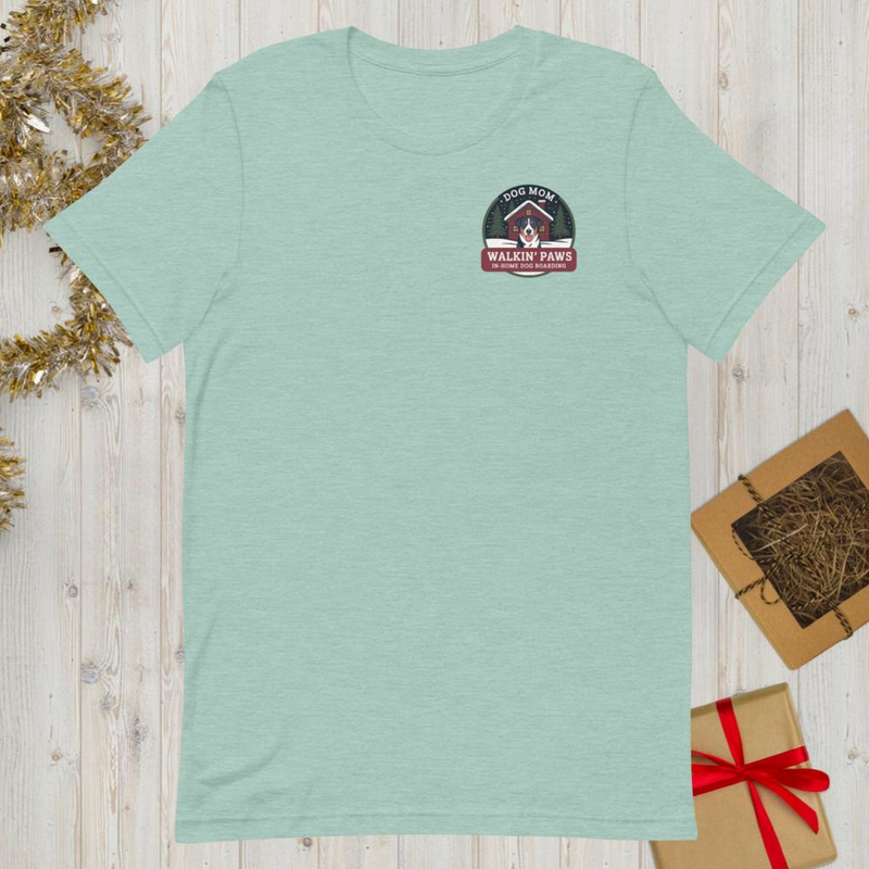 Dog Mom Christmas Badge: Tee