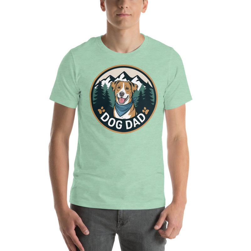 Dog Dad Badge: Tee Shirt