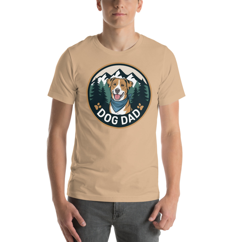 Dog Dad Badge: Tee Shirt