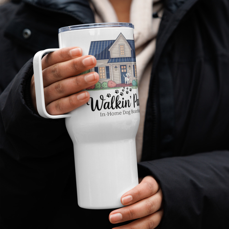 House Sketch Logo: Travel Mug