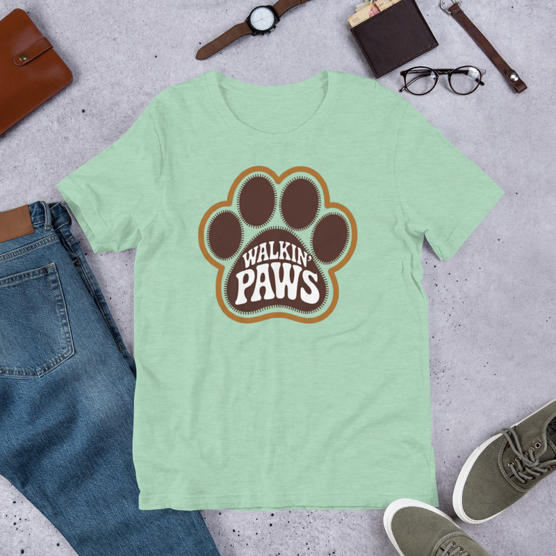 Retro Paw Logo: Tee Shirt