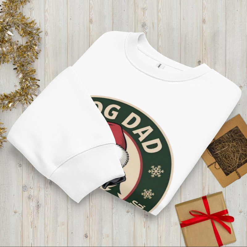 Christmas Dad Badge: Crewneck