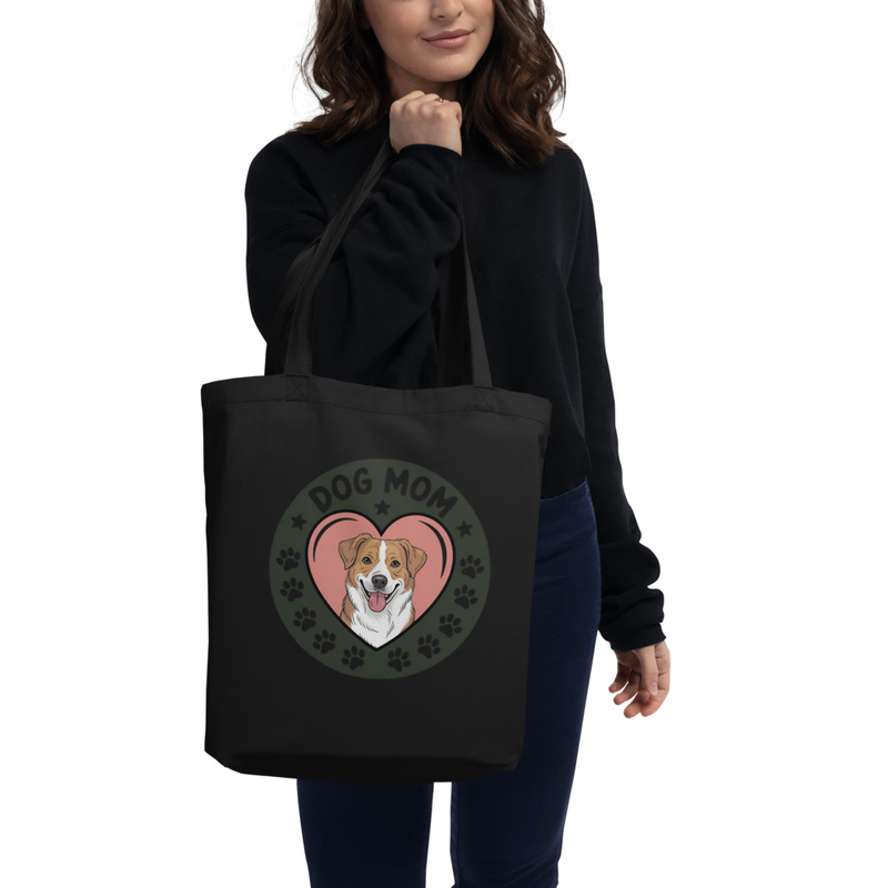 Dog Mom Badge: Tote Bag