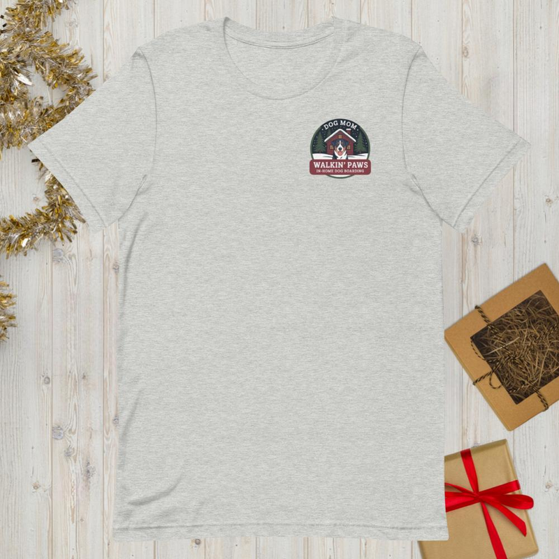 Dog Mom Christmas Badge: Tee