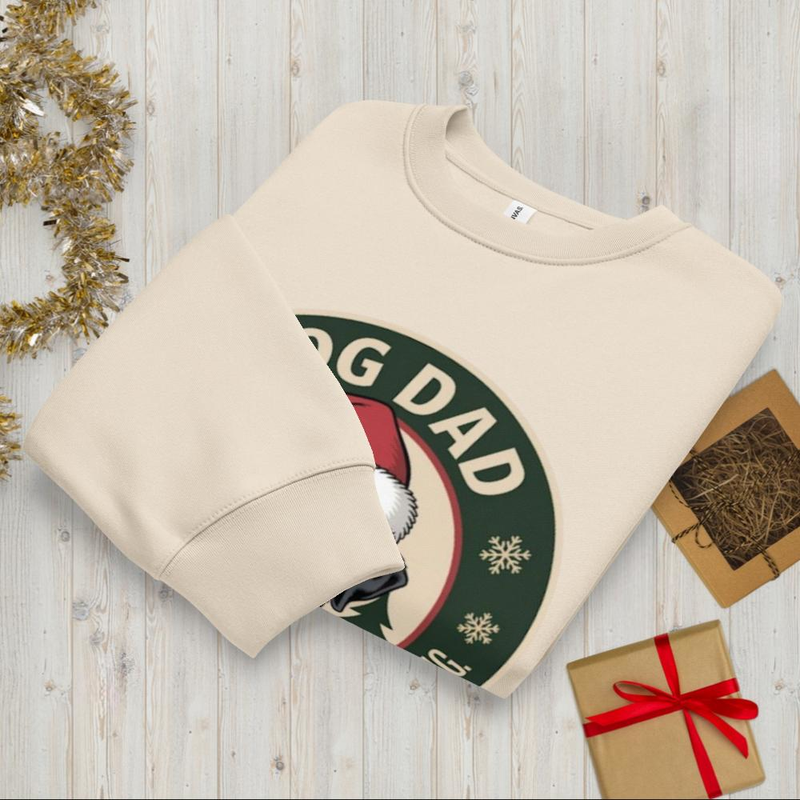 Christmas Dad Badge: Crewneck