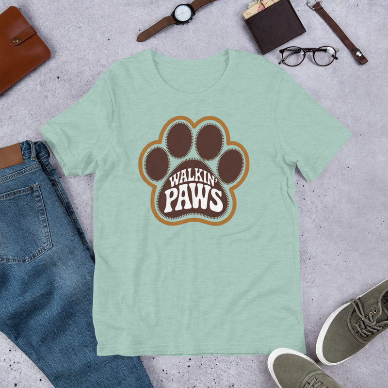 Retro Paw Logo: Tee Shirt