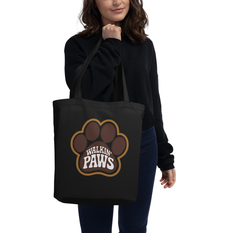 Retro Paw Logo: Tote Bag