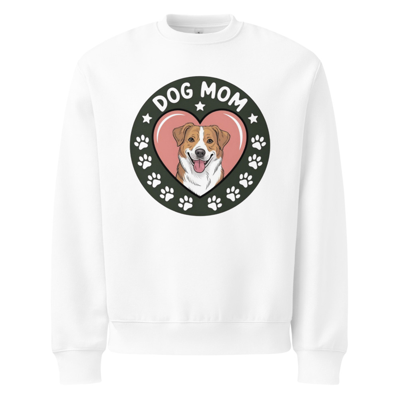 Dog Mom Badge: Crewneck 
