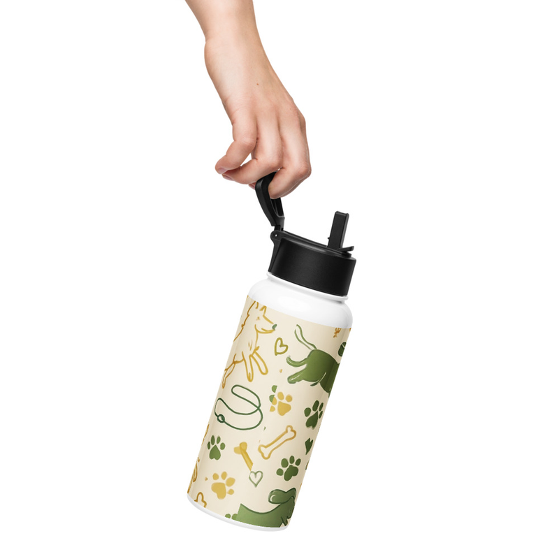 Dog Doodle: Straw Water Bottle