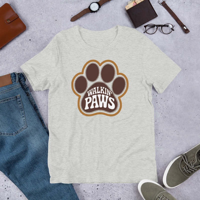 Retro Paw Logo: Tee Shirt
