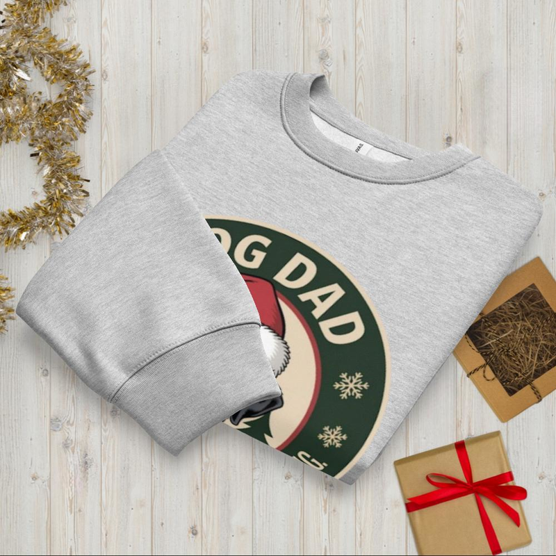 Christmas Dad Badge: Crewneck