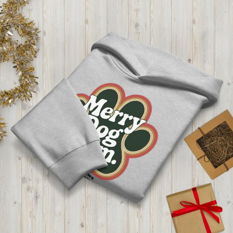 Merry Dog Mom: Hoodie