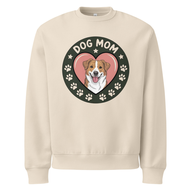 Dog Mom Badge: Crewneck 