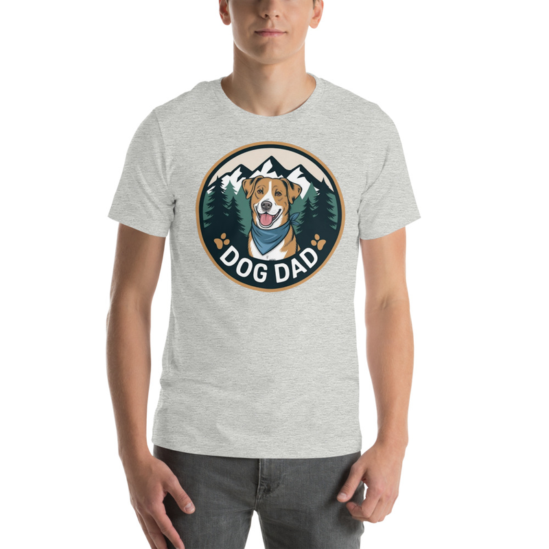 Dog Dad Badge: Tee Shirt