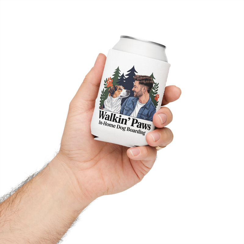 Dog Dad: Dog Portrait- Can Koozie