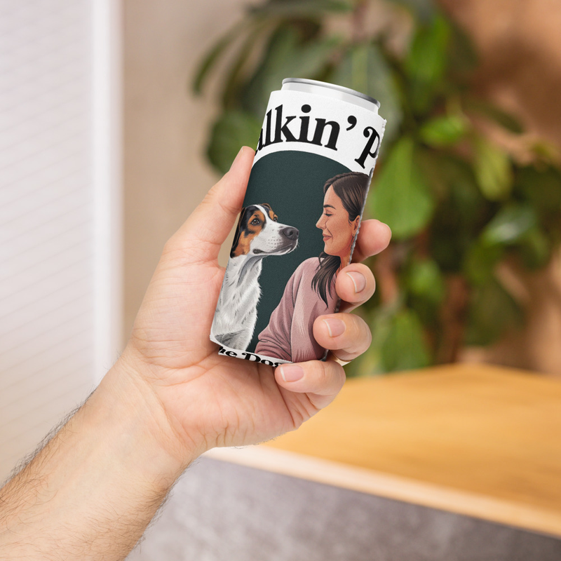 Dog Mom: Dog Portrait- Can Koozie