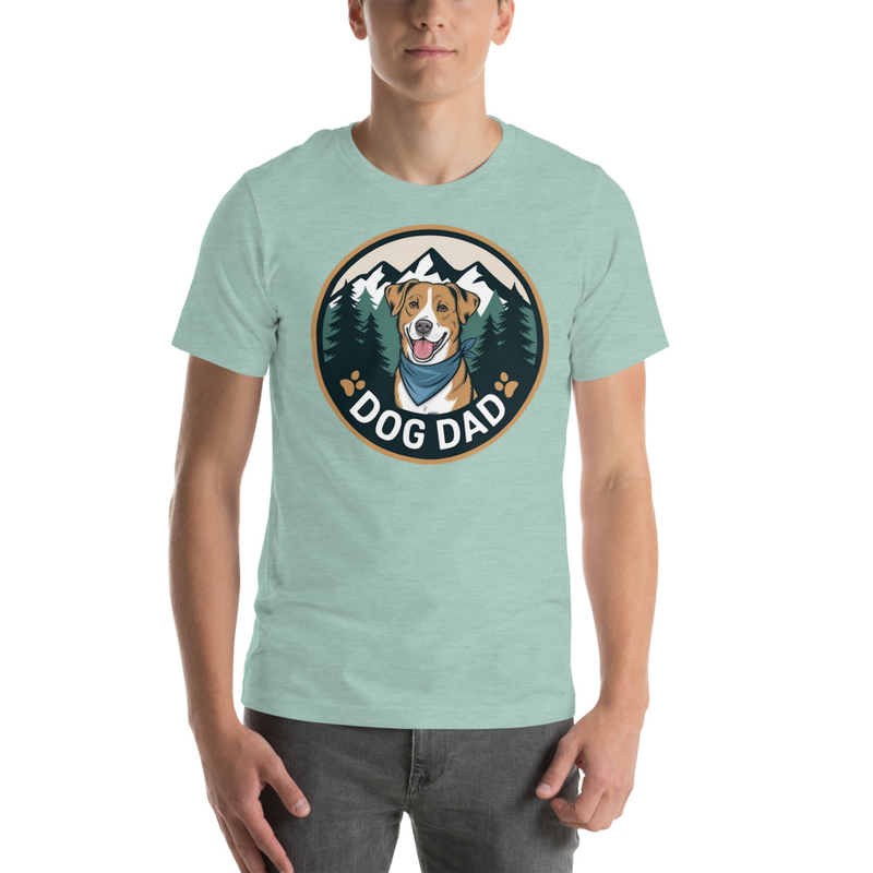Dog Dad Badge: Tee Shirt