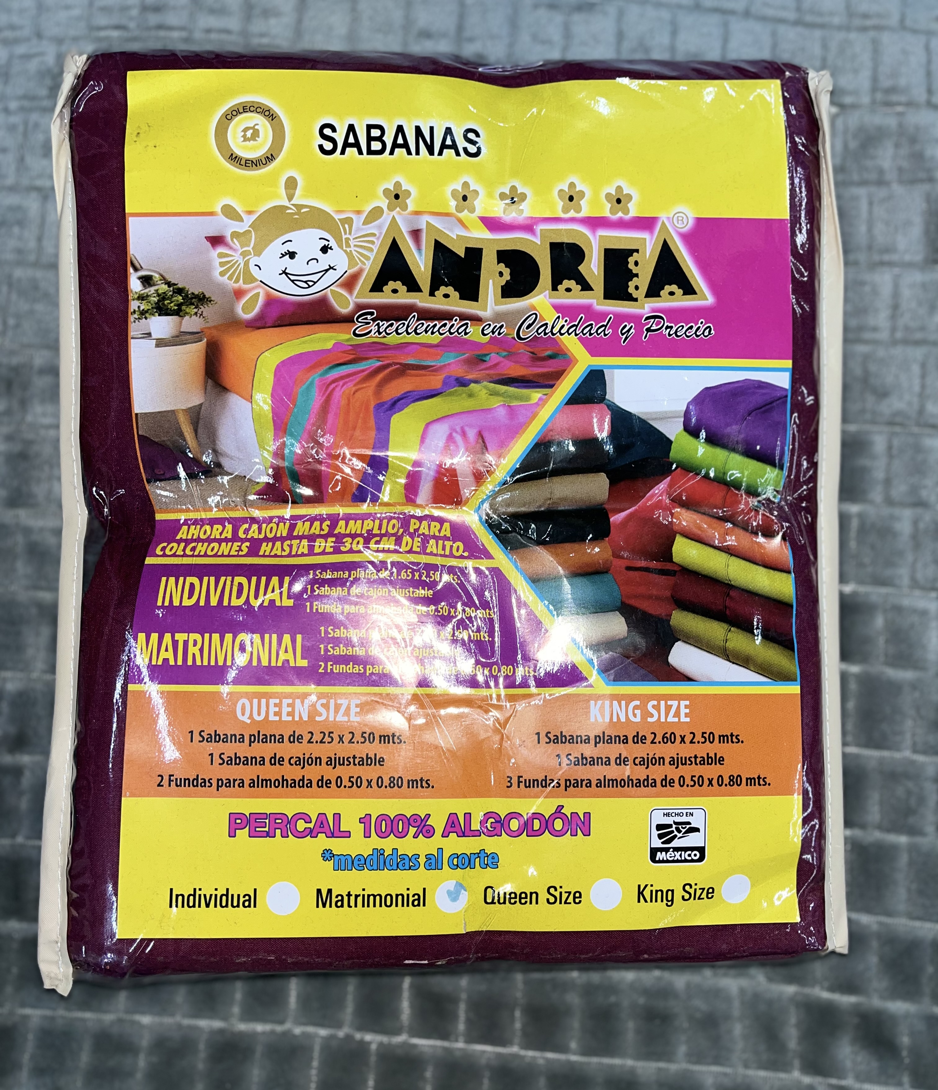 Sábana 100% algodón