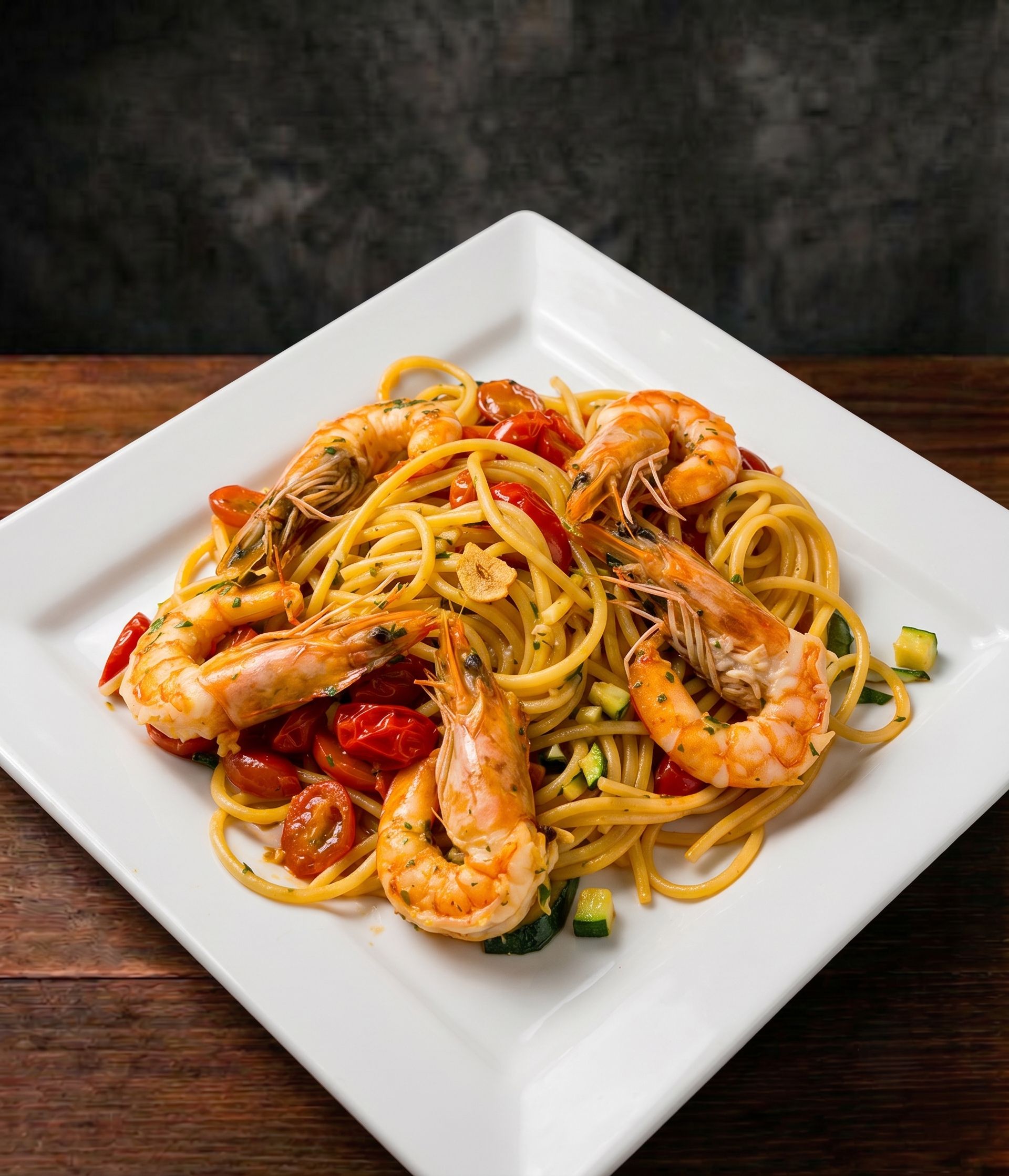 Spaghetti - Con Camarones