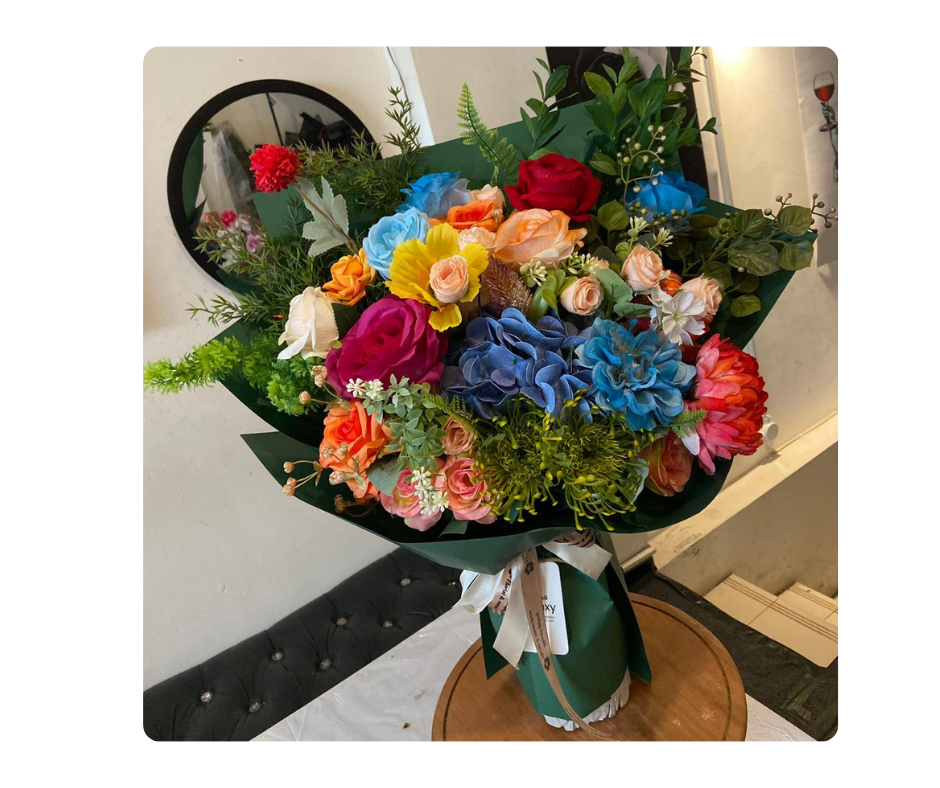 Artificial Hand Bouquet 002