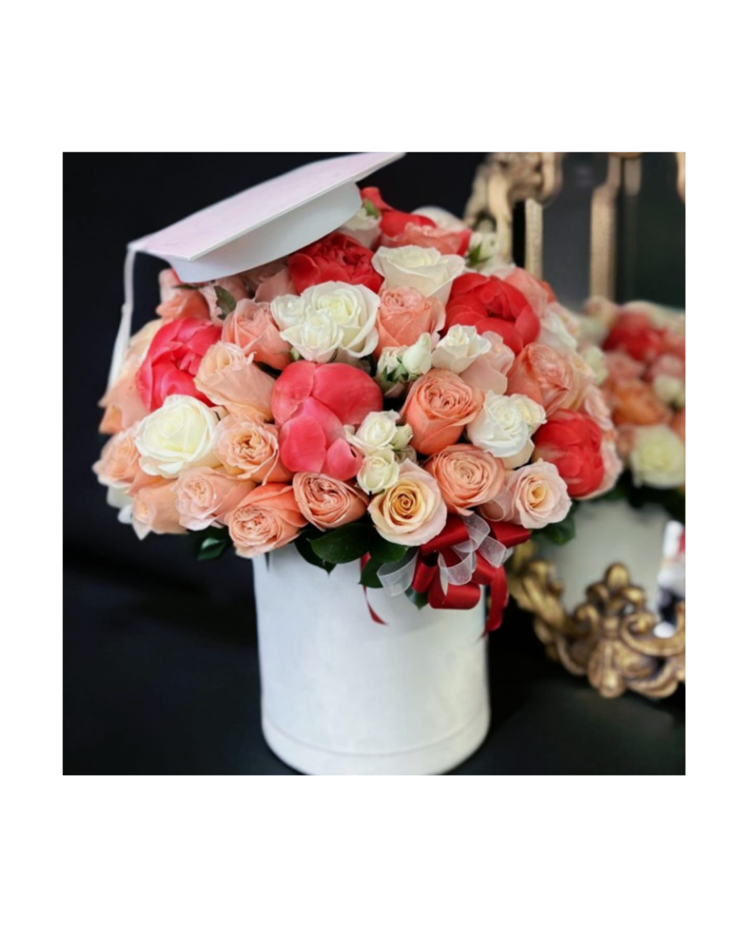 Bouquet of Roses in Decorative Vase