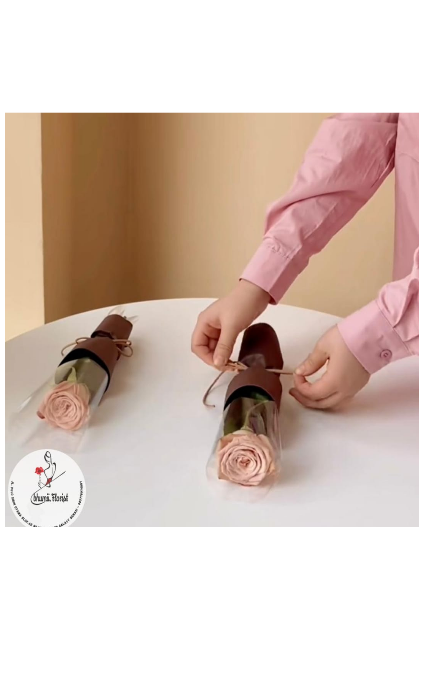 Rose in Transparent Sleeve