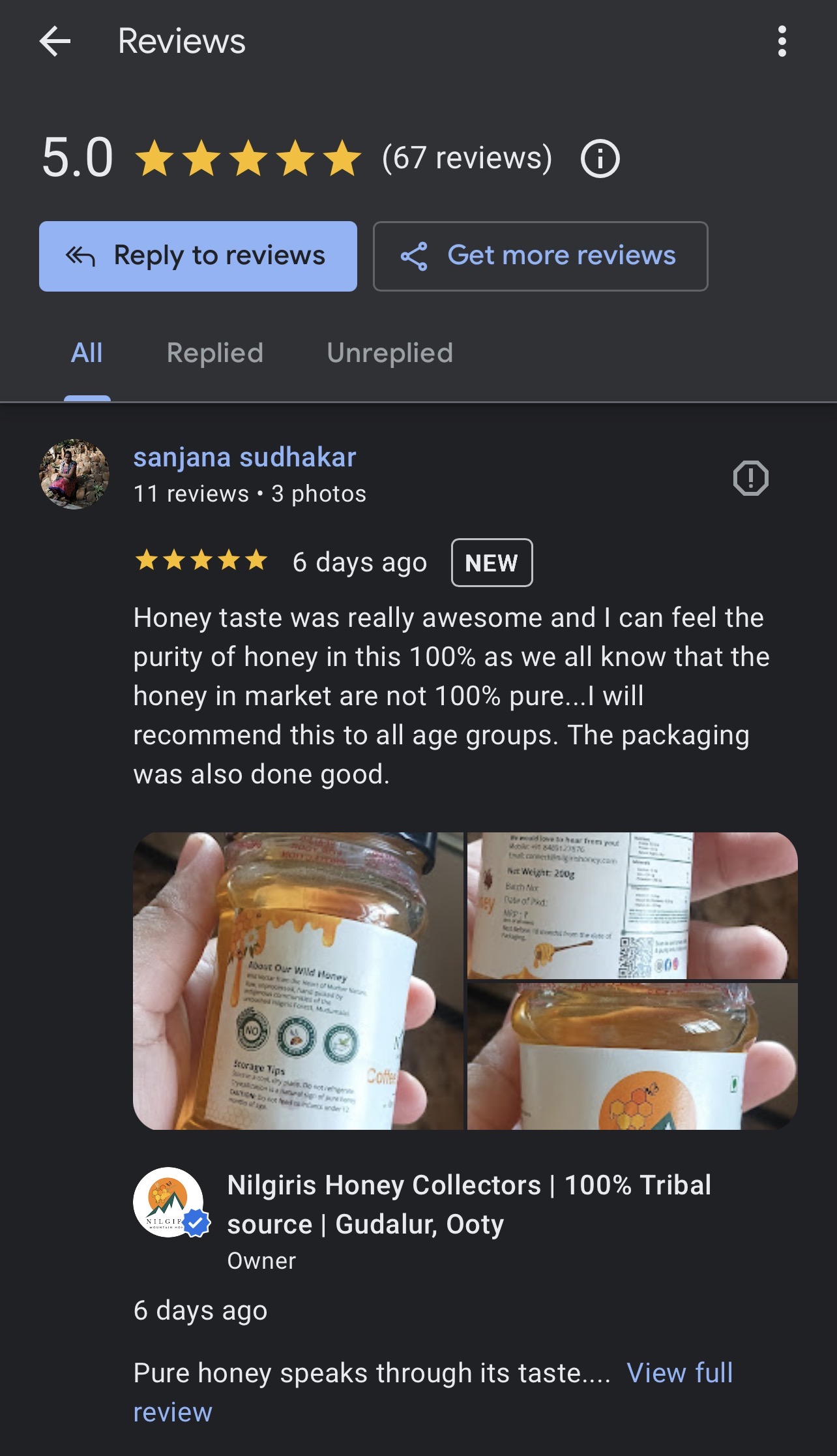 Mudumalai Wild Forest Honey | Premium Mudumalai Souvenir & Eco-Friendly Local Product