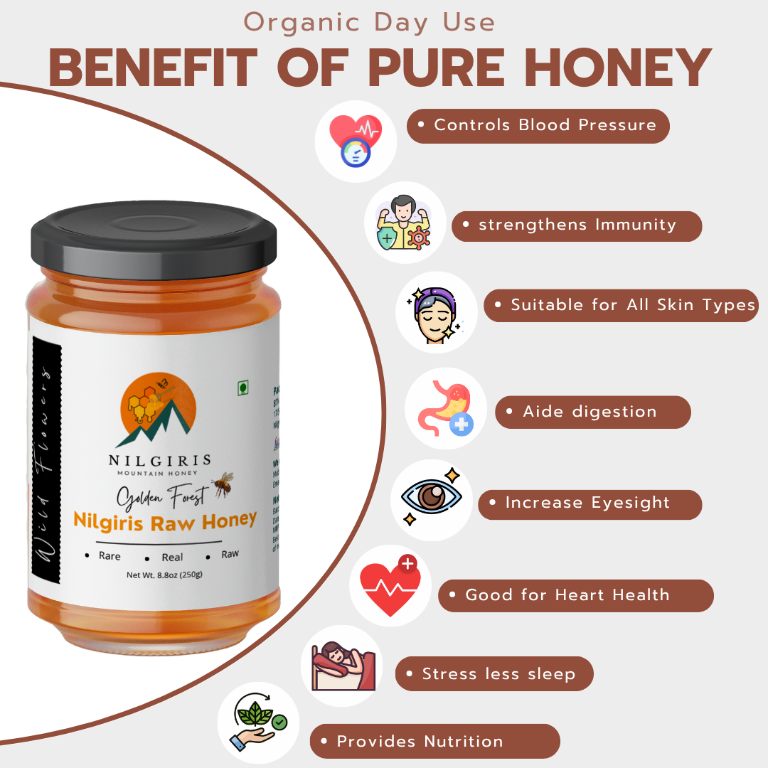 Raw Tulsi Flower Honey - Reduce cancer cells and eyesight