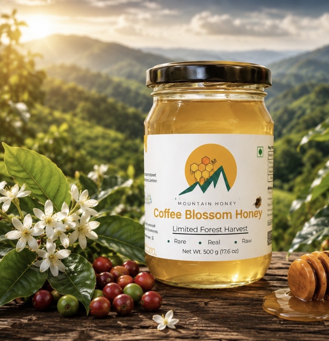 Coffee Blossom Honey from the Nilgiris – A Rare Seasonal Harvest
