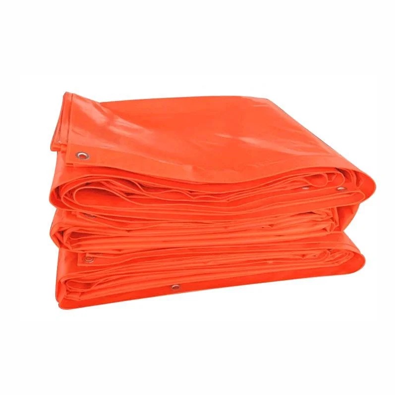 Orange Plastic Tarpaulin