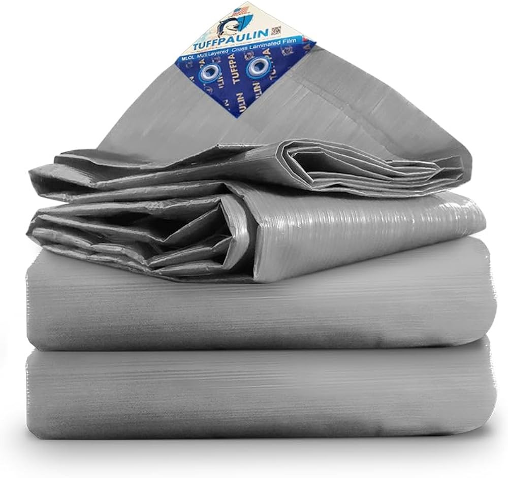 Grey Plastic Tarpaulin