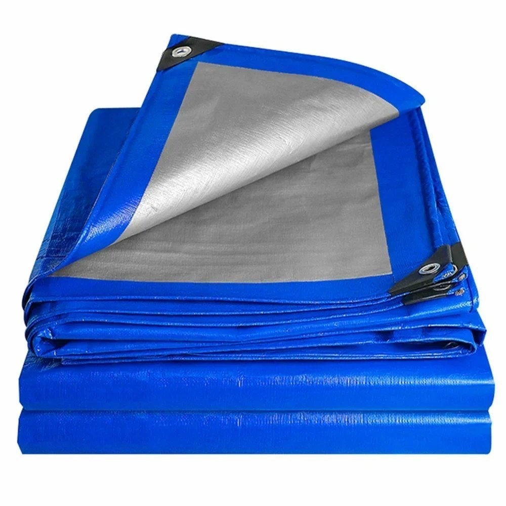 Plain Blue Plastic Tarpaulin
