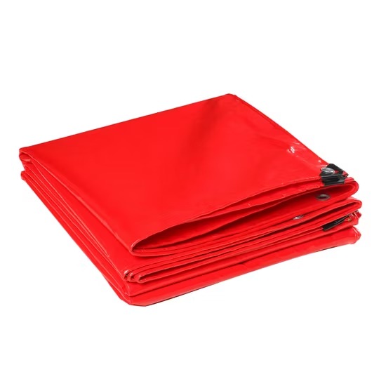 Red Plastic Tarpaulin