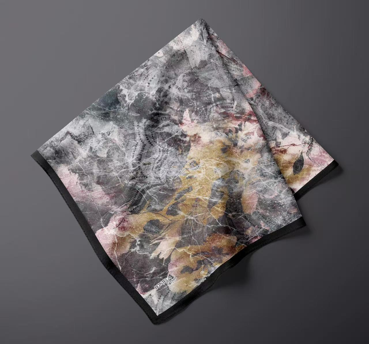 Abstract Pattern Silk Scarf