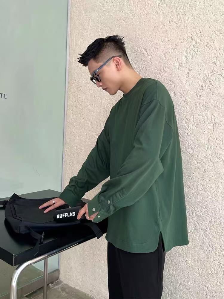 BUFFLAB Black Messenger Bag