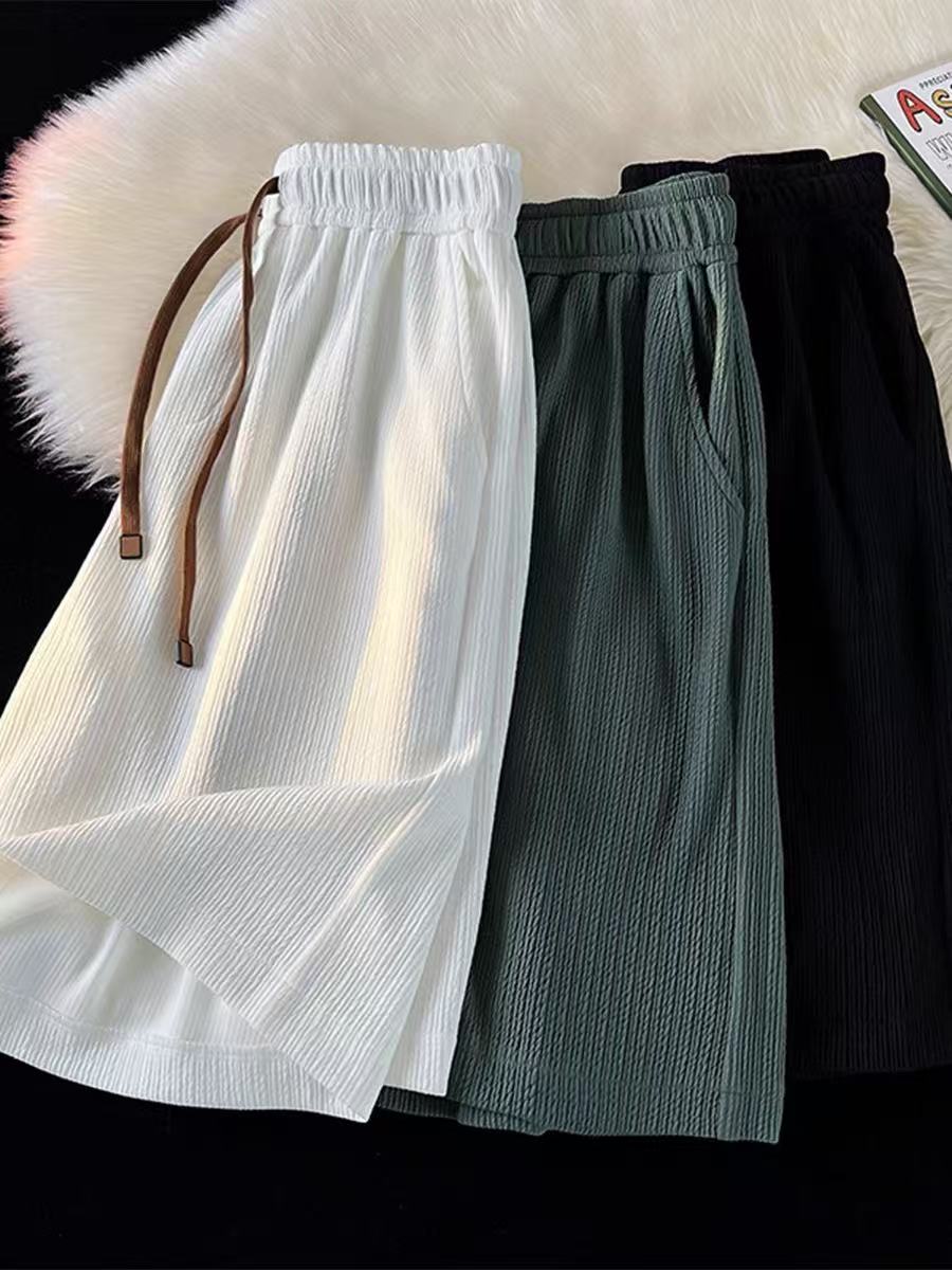 Pleated Casual Shorts