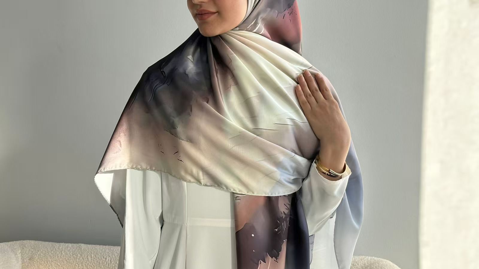 Silk Printed Hijab
