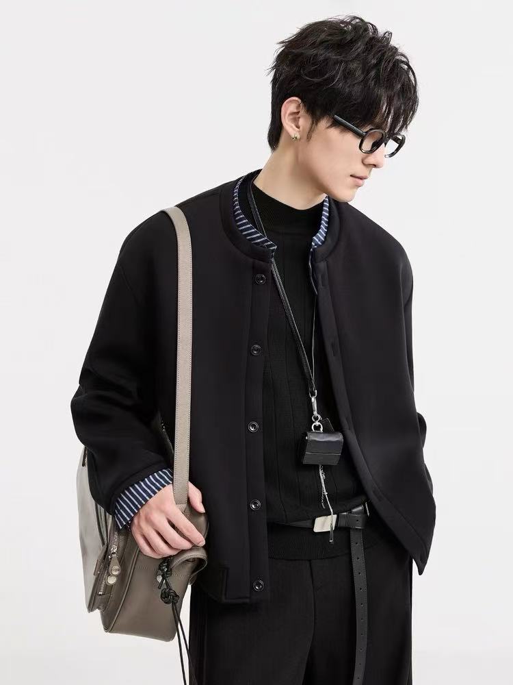 Men's Black Casual Jacket