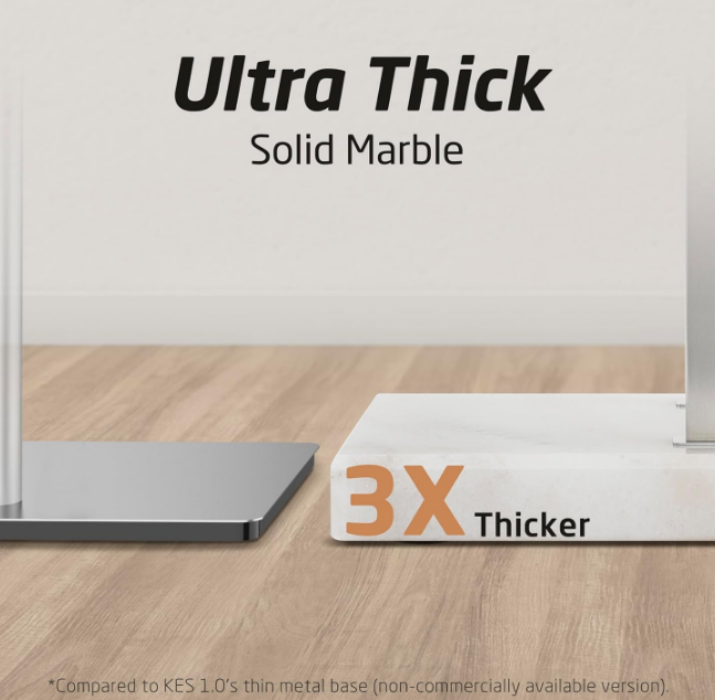 Standing Towel Rack 2-Tier Towel Rack Stand with Marble Base for Bathroom Floor, Upgrade Steady Design, Pro-Grade 18/8 Stainless Steel Brushed Finish