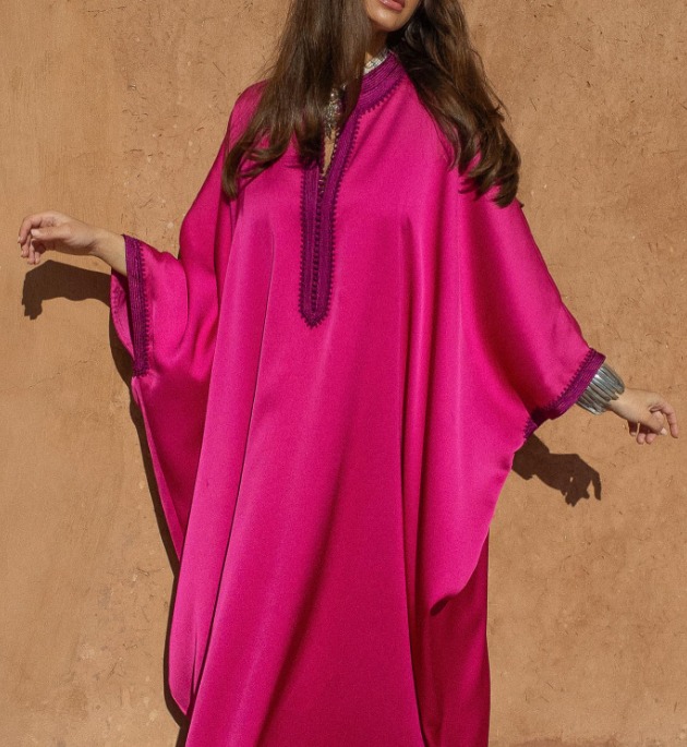 Fuchsia Kaftan Dress