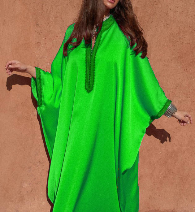 Green Kaftan Dress