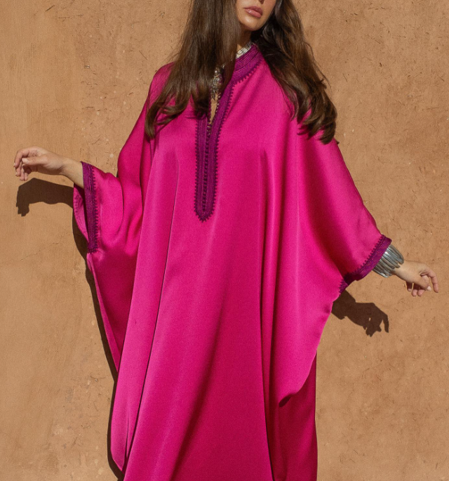Fuchsia Kaftan Dress