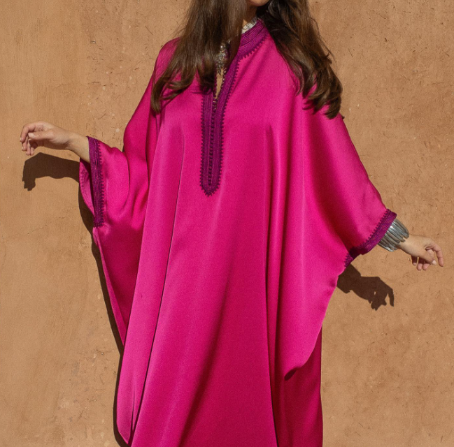 Fuchsia Kaftan Dress