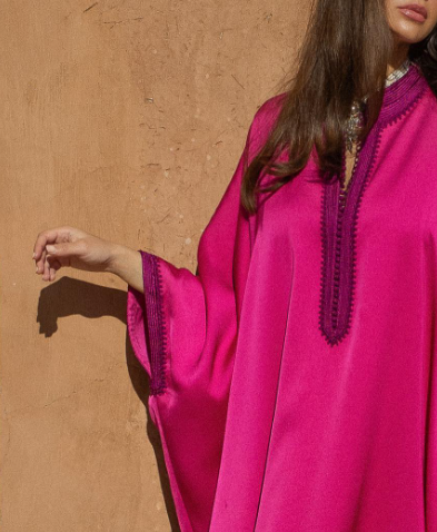 Fuchsia Kaftan Dress