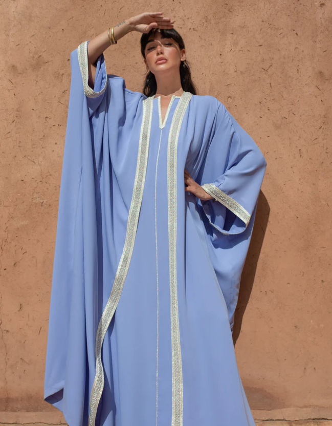 Elegant Blue Kaftan