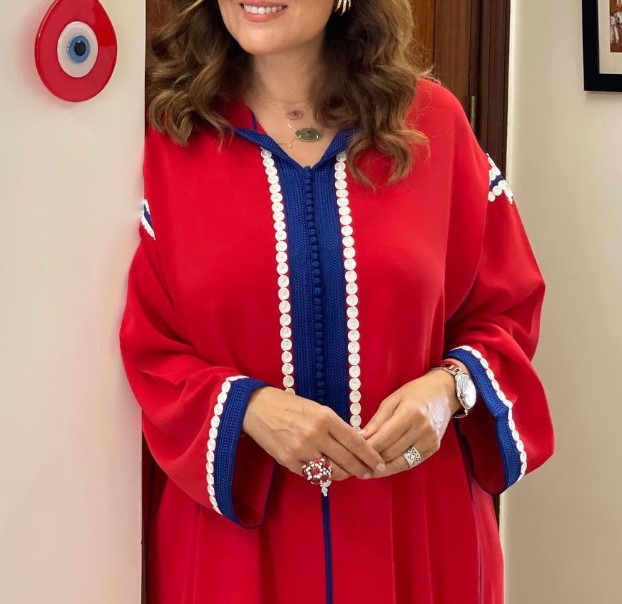 Red Traditional Kaftan djellaba