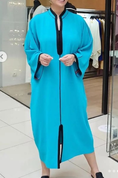 Elegant Turquoise Kaftan