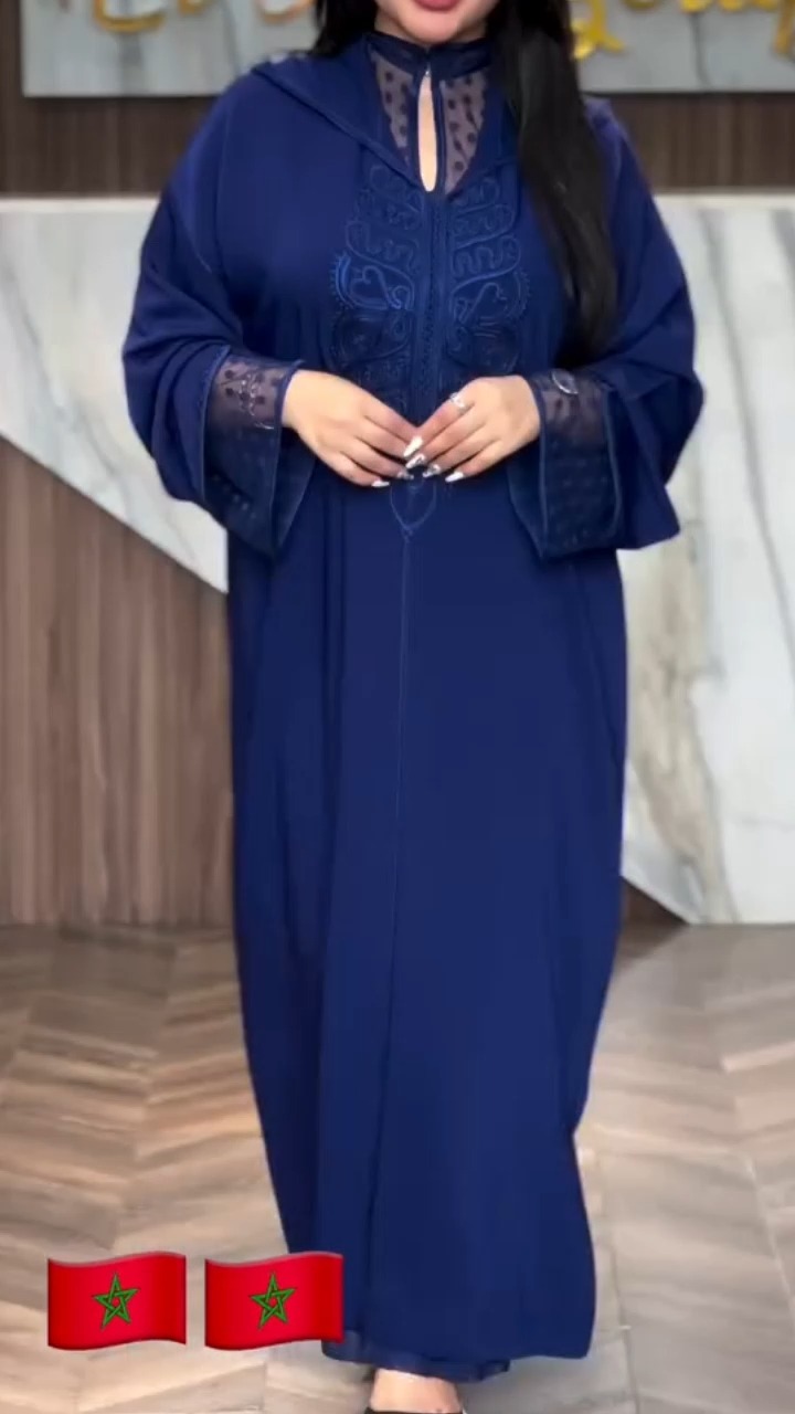 Moroccan Blue jellabya 2 pieces